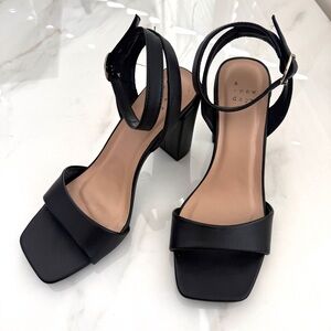 A New Day Black Women's Ankle Strap Heel